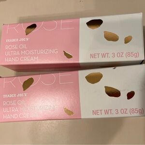 Lot of 2x New Sealed Limited Trader Joe's Rose Oil Ultra Moisturizing Hand Cream